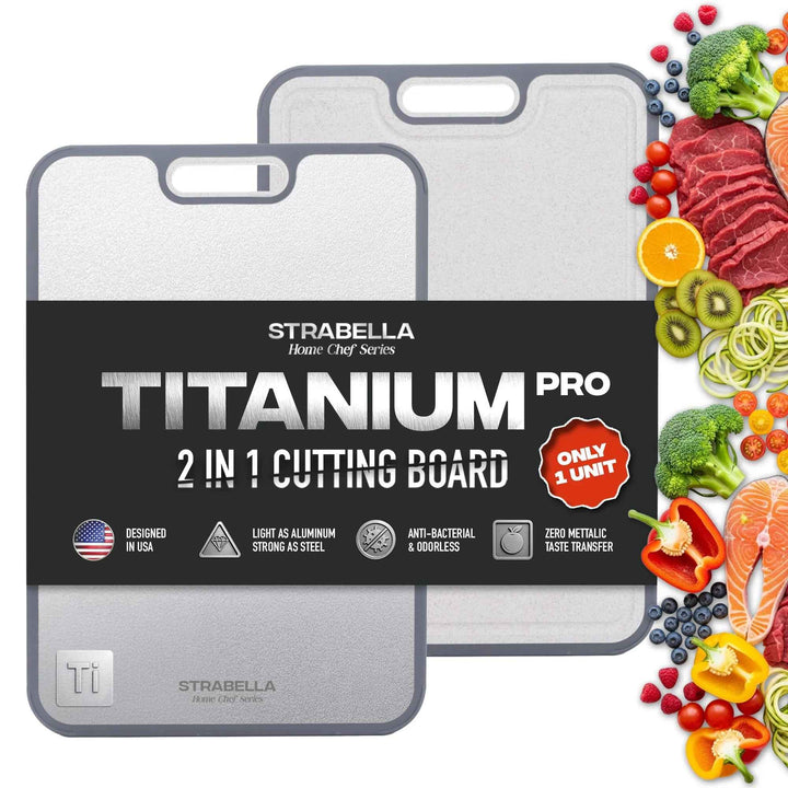 Titanium Cutting Board – Durable, Antibacterial Gift Set