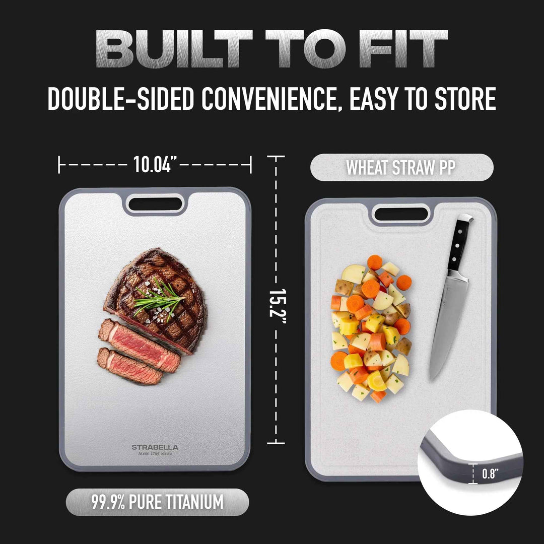Titanium Cutting Board – Durable, Antibacterial Gift Set