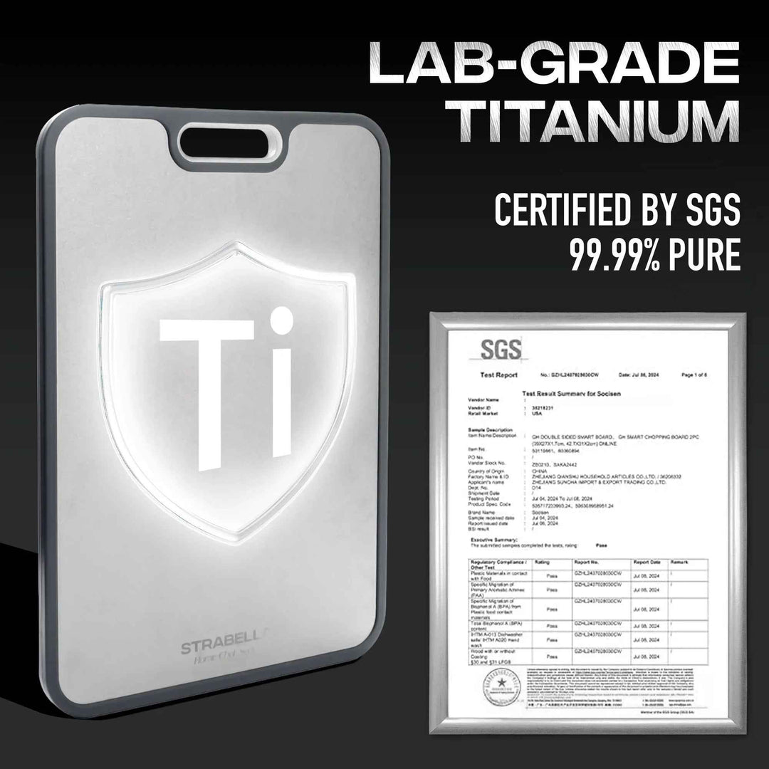 Titanium Cutting Board – Durable, Antibacterial Gift Set