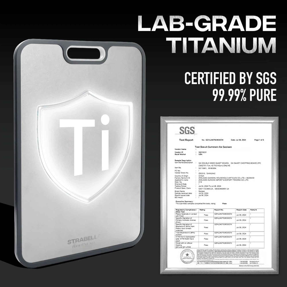Titanium Cutting Board – Durable, Antibacterial Gift Set