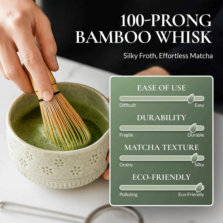 Bamboo Tea Whisk Set: Perfect Gift for Tea Lovers