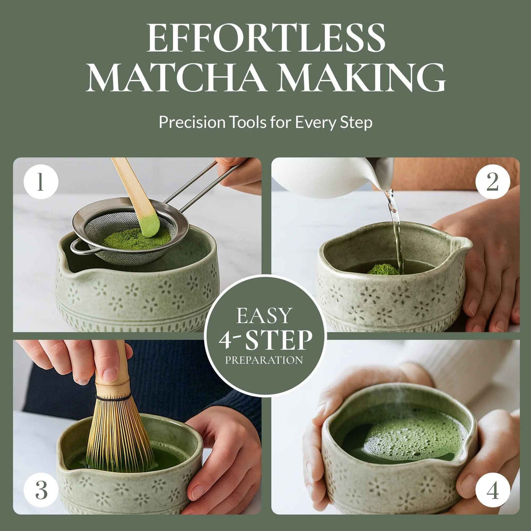 Bamboo Tea Whisk Set: Perfect Gift for Tea Lovers