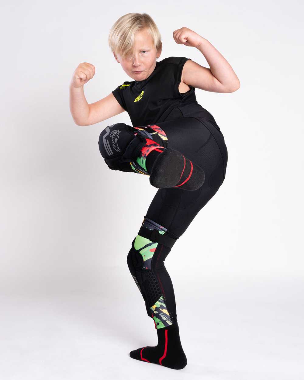 Youth Knee Guard EVS Slayco96 - Explosion Colorway