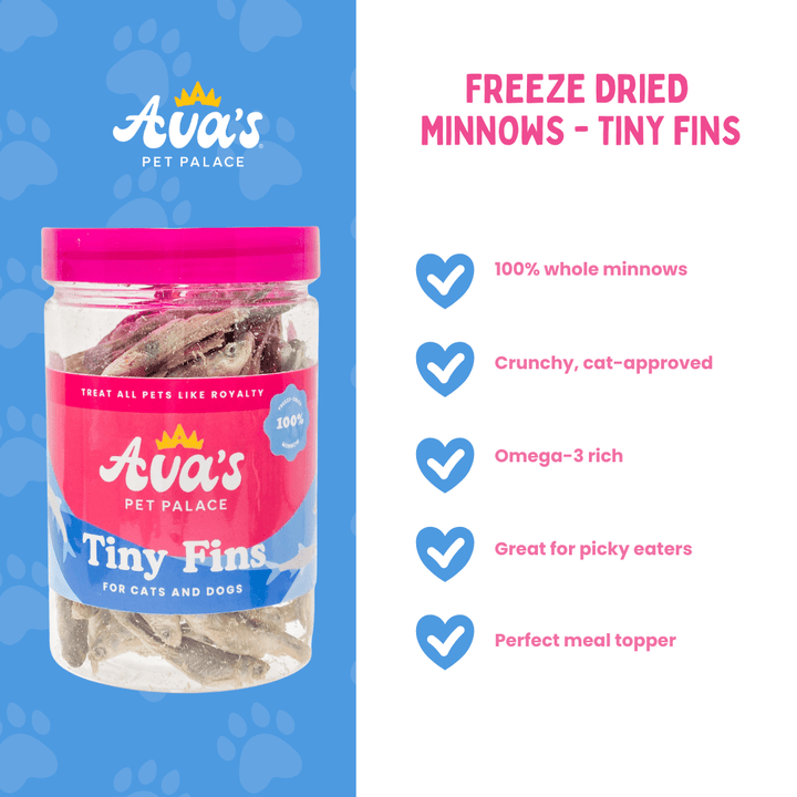 Freeze Dried Minnow Treats for Pets - Tiny Fins
