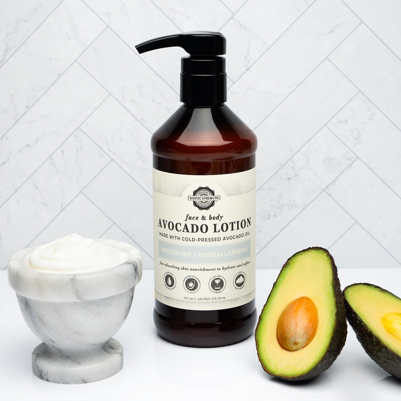 Rustic Strength Avocado Lotion | Mama + Baby Safe