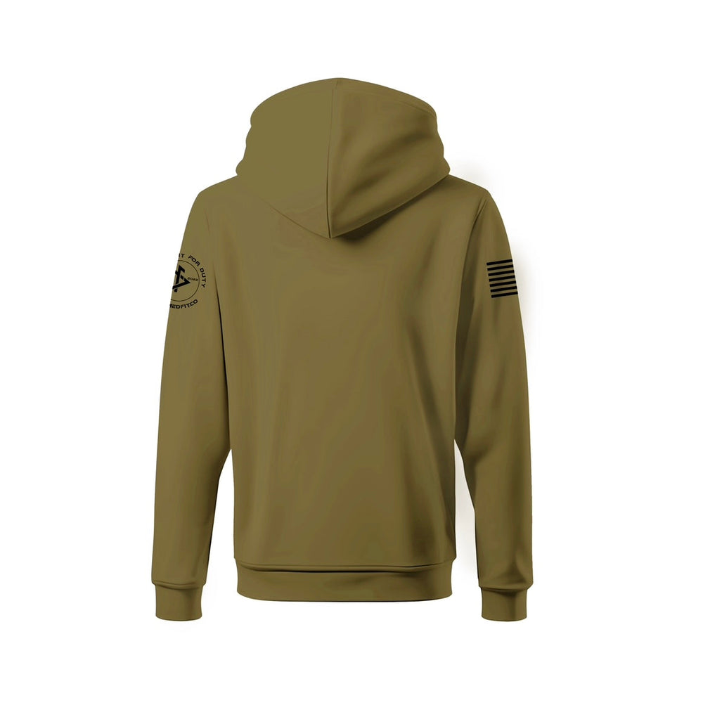 DeemedFit Pullover Hoodie "Liberty & Justice" - Olive