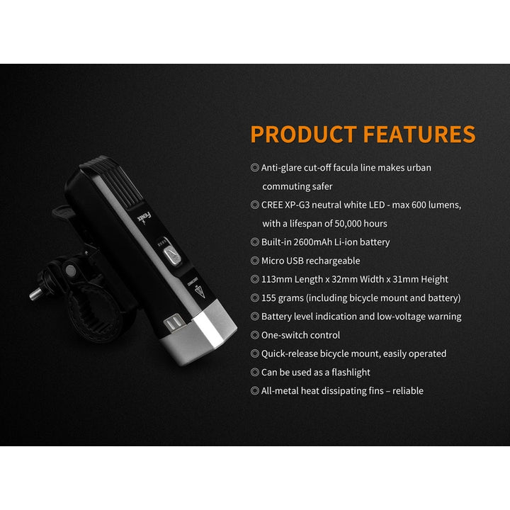 Fenix BC25R LED Bike Light