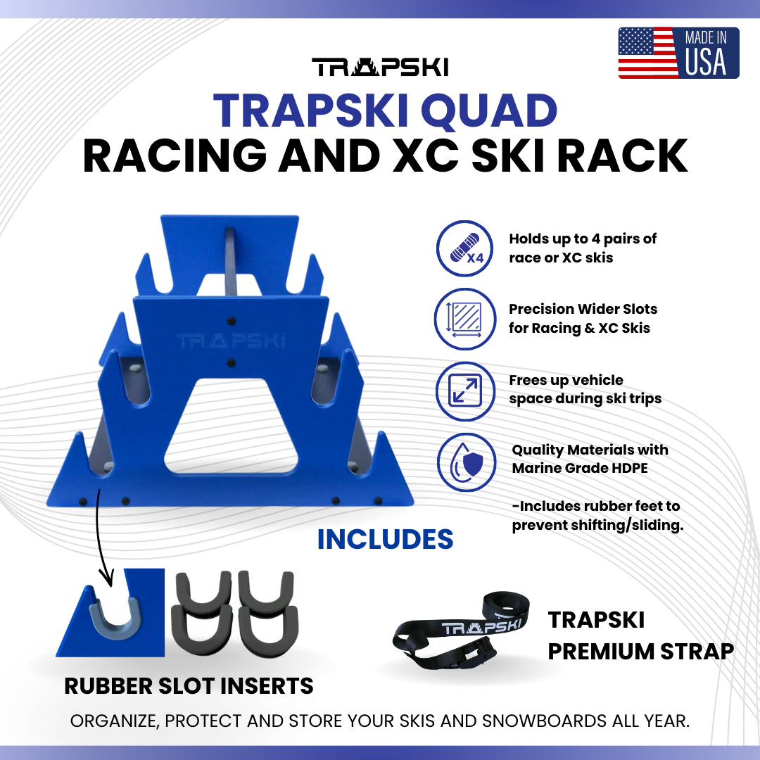 TRAPSKI QUAD Wide Stance Snowboard Rack
