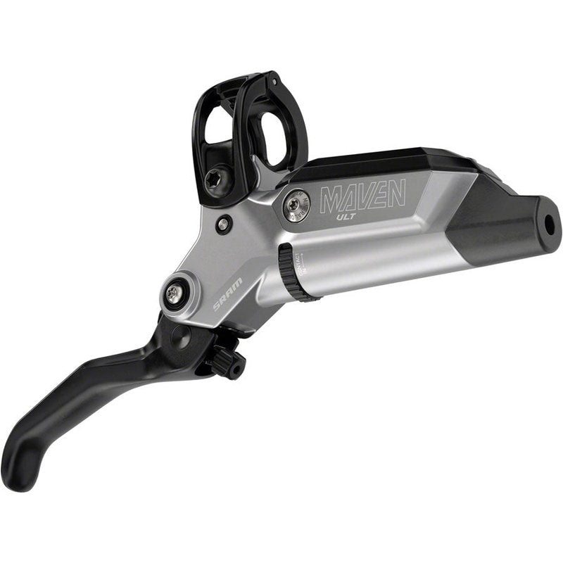 SRAM Maven Ultimate Stealth Disc Brake and Lever - Post Mount, 4-Piston, Carbon Lever, Titanium Hardware, Black/Silver, A1