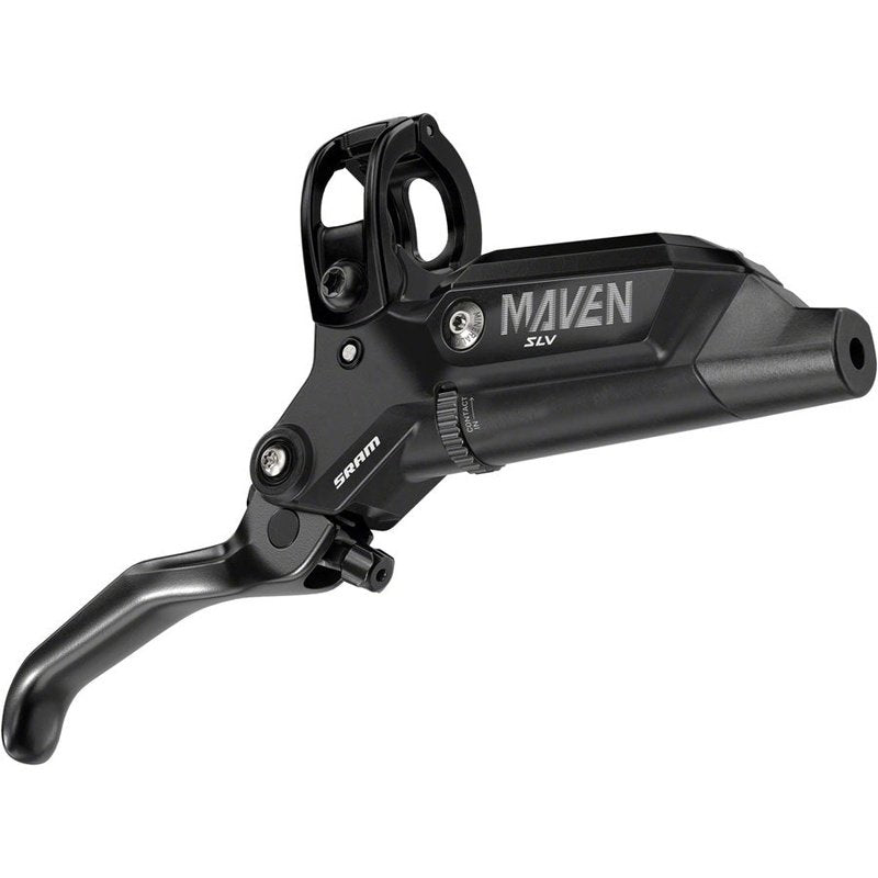 SRAM Maven Silver Disc Brake and Lever - Post Mount, 4-Piston, Aluminum Lever, SS Hardware, Black, A1