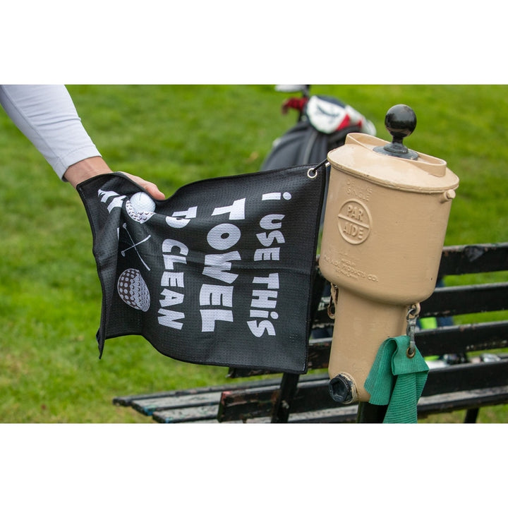 Shank it Golf Clean My Balls Golf Towel Funny Gag Gift