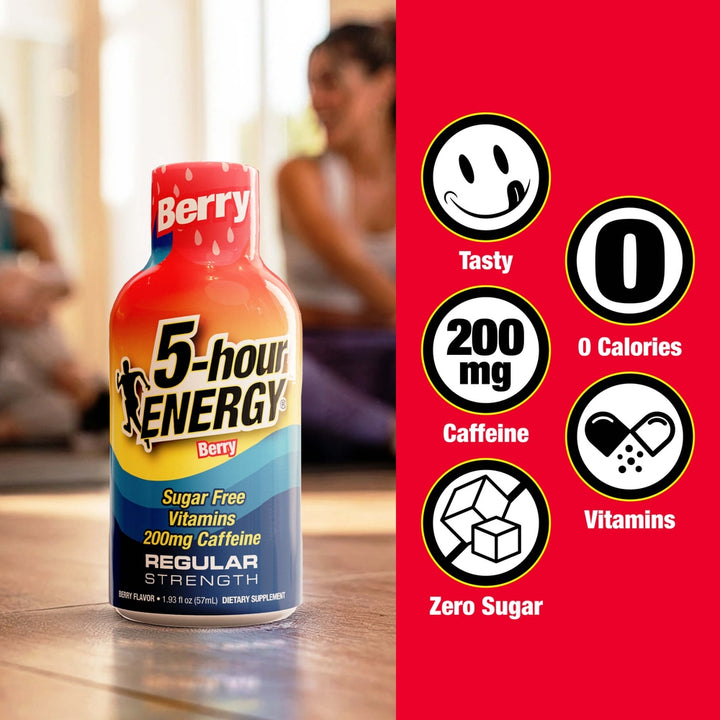 5-hour Energy Berry Flavor Regular Strength 5-hour ENERGY Shots