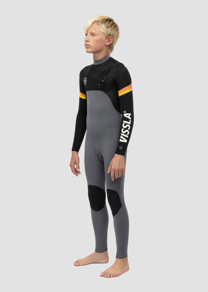 Boys Chest Zip Wetsuit Designed for Surfing Comfort