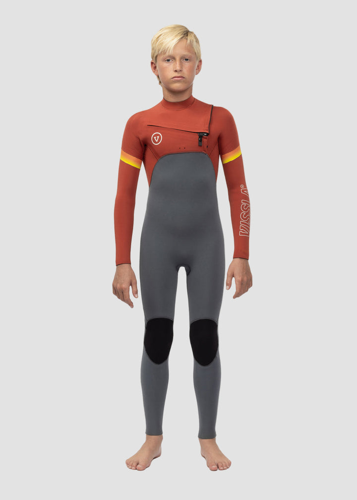7 Seas Boys Chest Zip Wetsuit for Surfing Groms