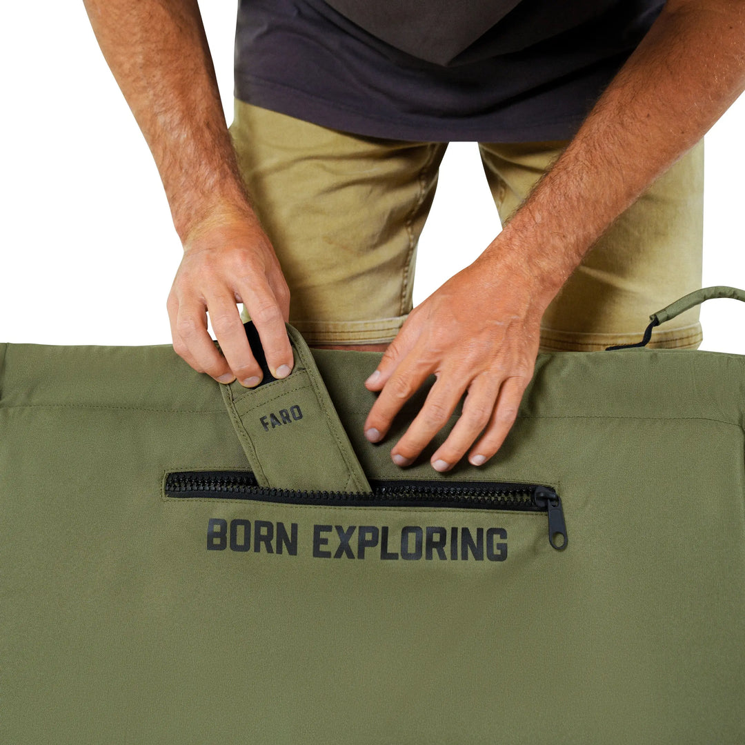 Olive Drab Padded Day / Travel Board Bag