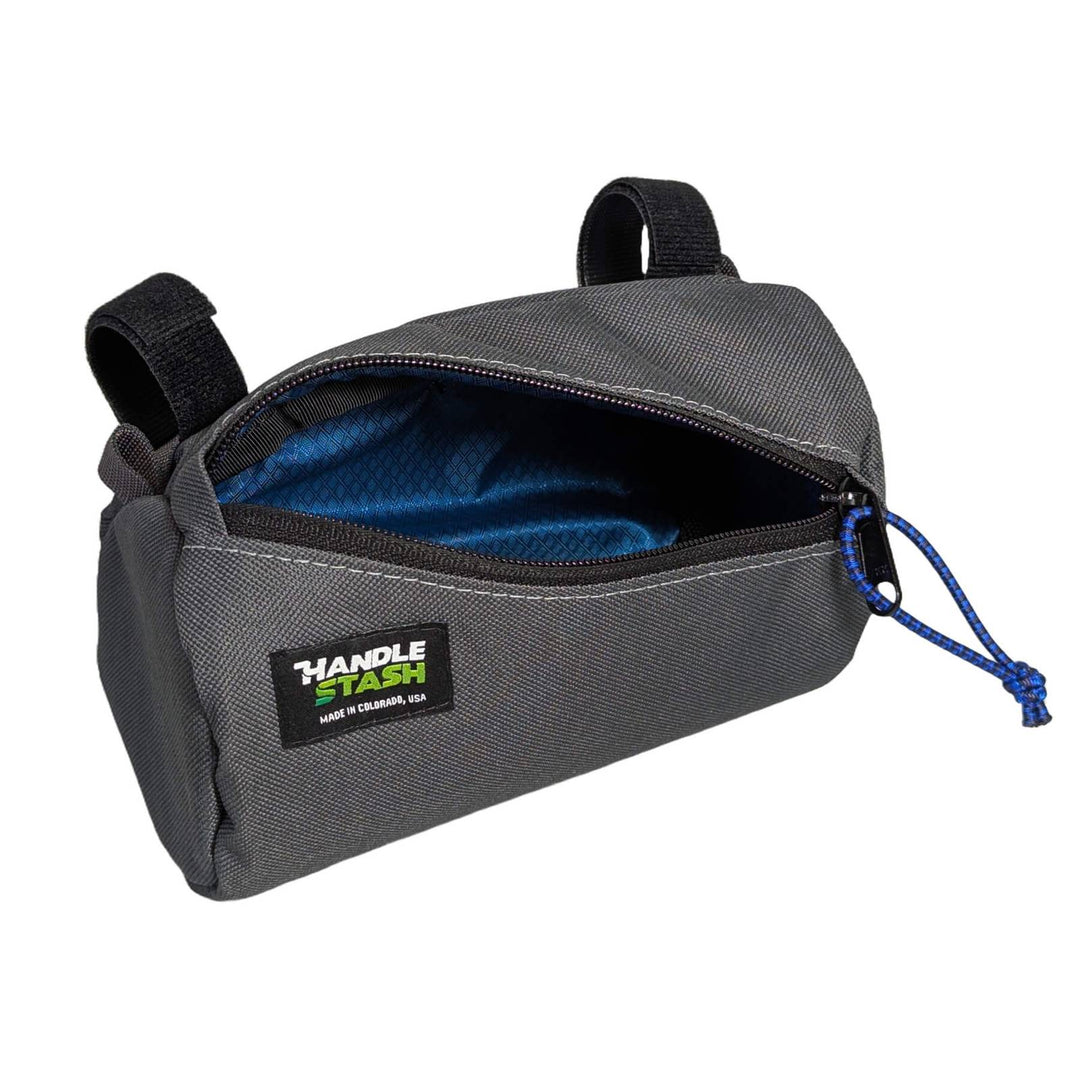Bar Snack Mini Handlebar Bag - Charcoal Blucifer
