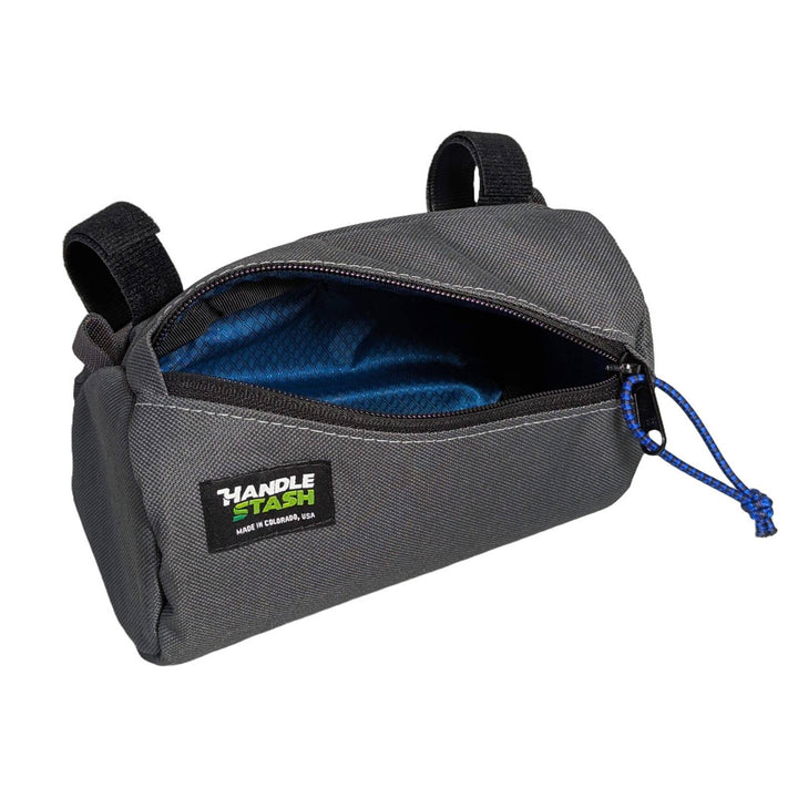 Bar Snack Mini Handlebar Bag - Charcoal Blucifer