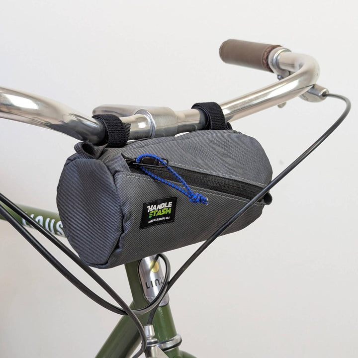 Bar Snack Mini Handlebar Bag - Charcoal Blucifer
