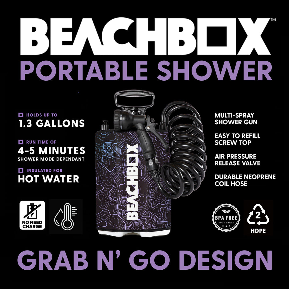 BeachBox Portable Shower Tank - 'Elevation'