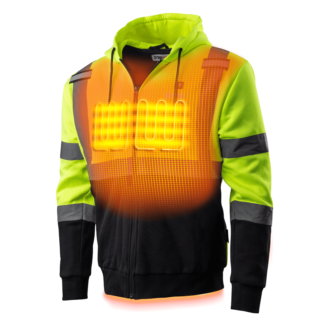 Gobi Heat Beam Men's Workwear Heated High-Vis Hoodie