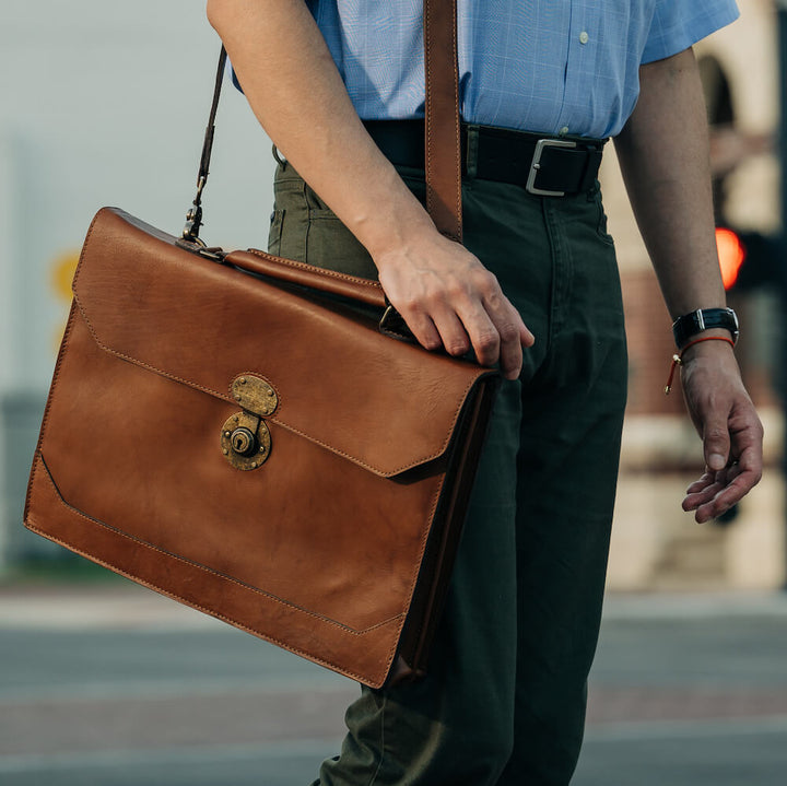 Benjamin Leather Briefcase