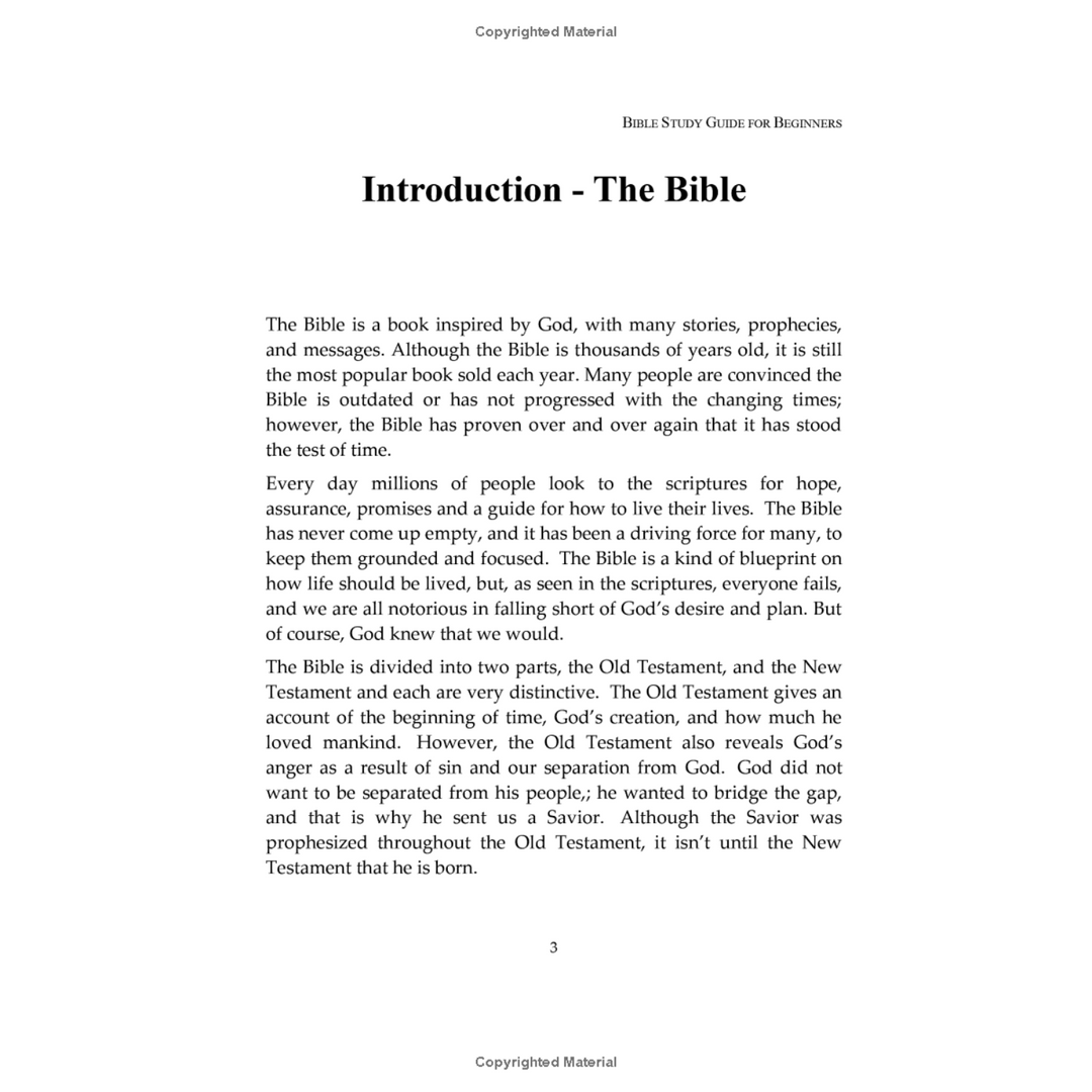 Bible Study Guide for Beginners Spiral Bound