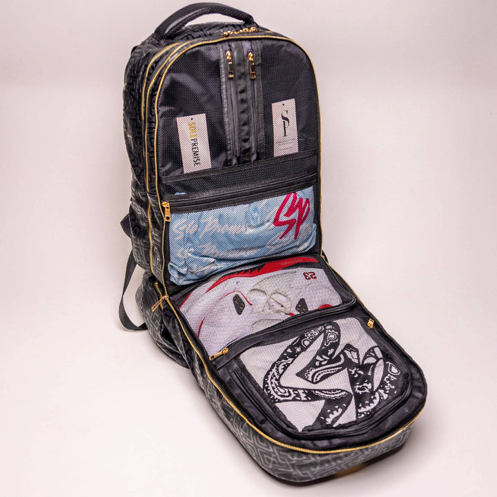 Sole Premise Black Monogram Leather Carry-On Backpack Patented Signature Design