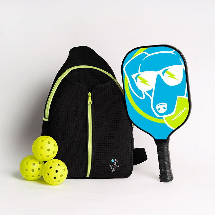 Swinton Pickleball Starter Bundle - Black Sling Bag Combo