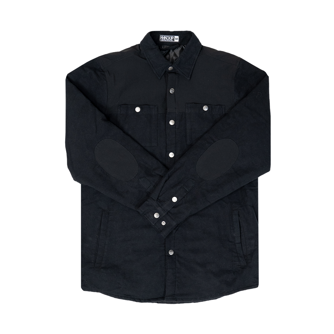 Handup Quilted Shacket - Black on Black