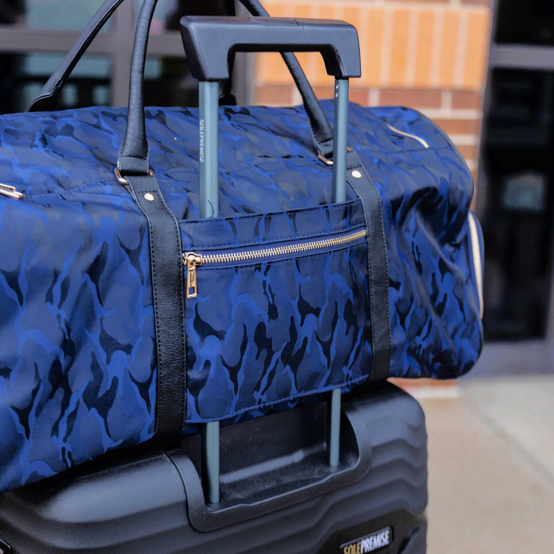 Sole Premise Blue Camo Duffle Bag New Weekender Design