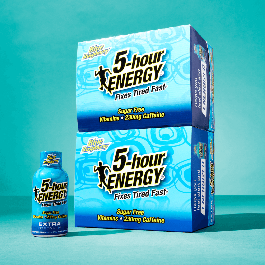 24 Pack 5-hour ENERGY Extra Strength Shots, Blue Raspberry Flavor Flavor, 1.93 Fl Oz