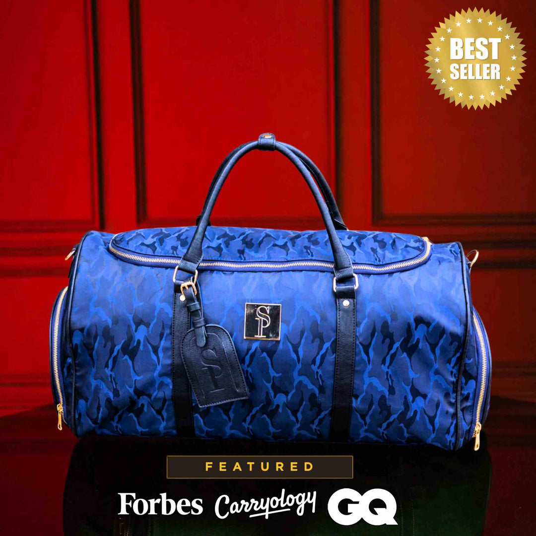 Sole Premise Blue Camo Duffle Bag New Weekender Design