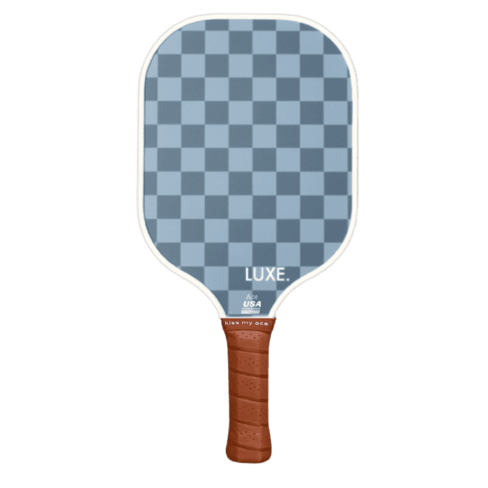 LUXE Blue Checker Paddle