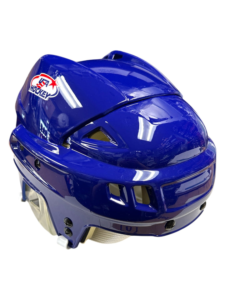 USA Hockey Customizable Player Helmet - Blue
