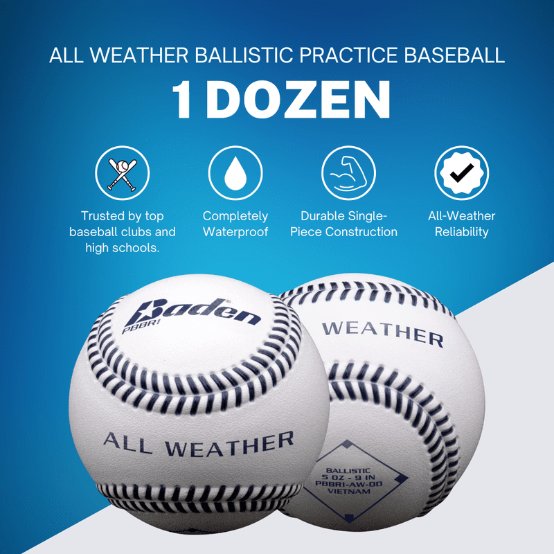 Baden Sports All Weather Ballistic Practice Baseball