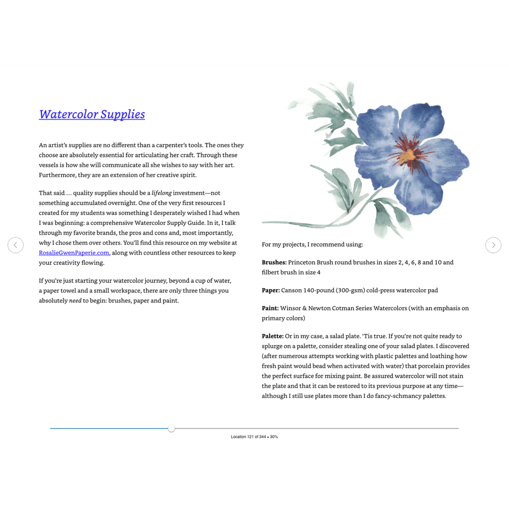 Botanical Watercolor Painting for Beginners: A Step-by-Step Guide to Create Beautiful Floral Artwork Spiral bound