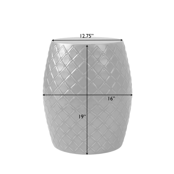 Braga Metal Stool Table Container for Versatile Use