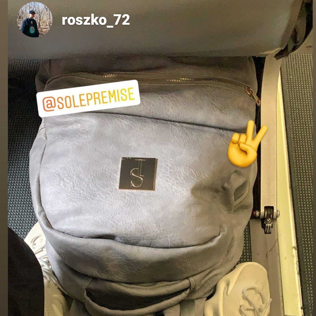 Sole Premise Brown Tumbled Leather Daily Commuter Backpack