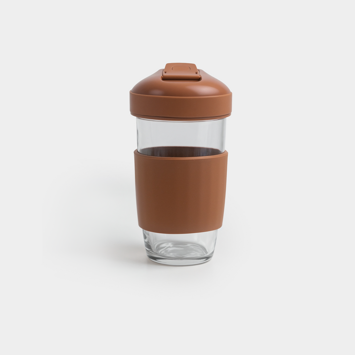 Borosilicate Glass Coffee Cup - Brown