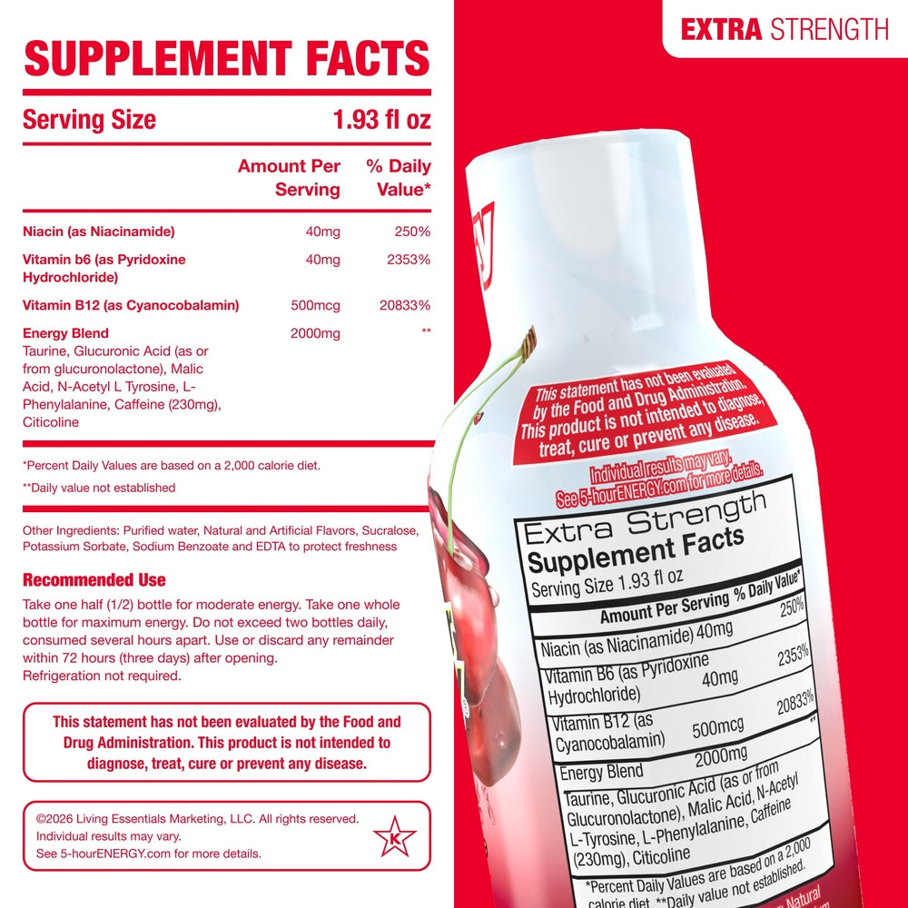 24 Pack 5-hour ENERGY Cherry Flavor Shots