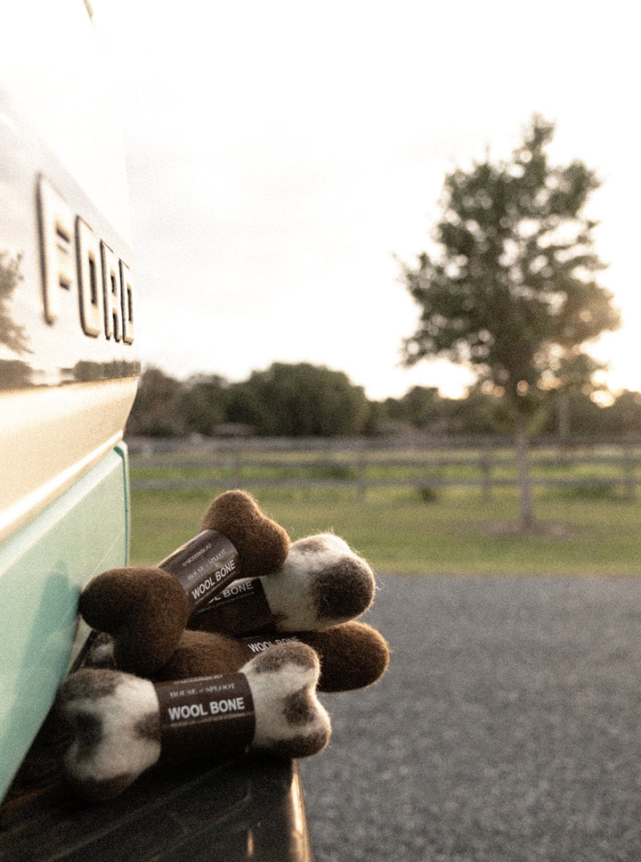 Wool Bone Dog Toy by MODERNBEAST and House of Sploot