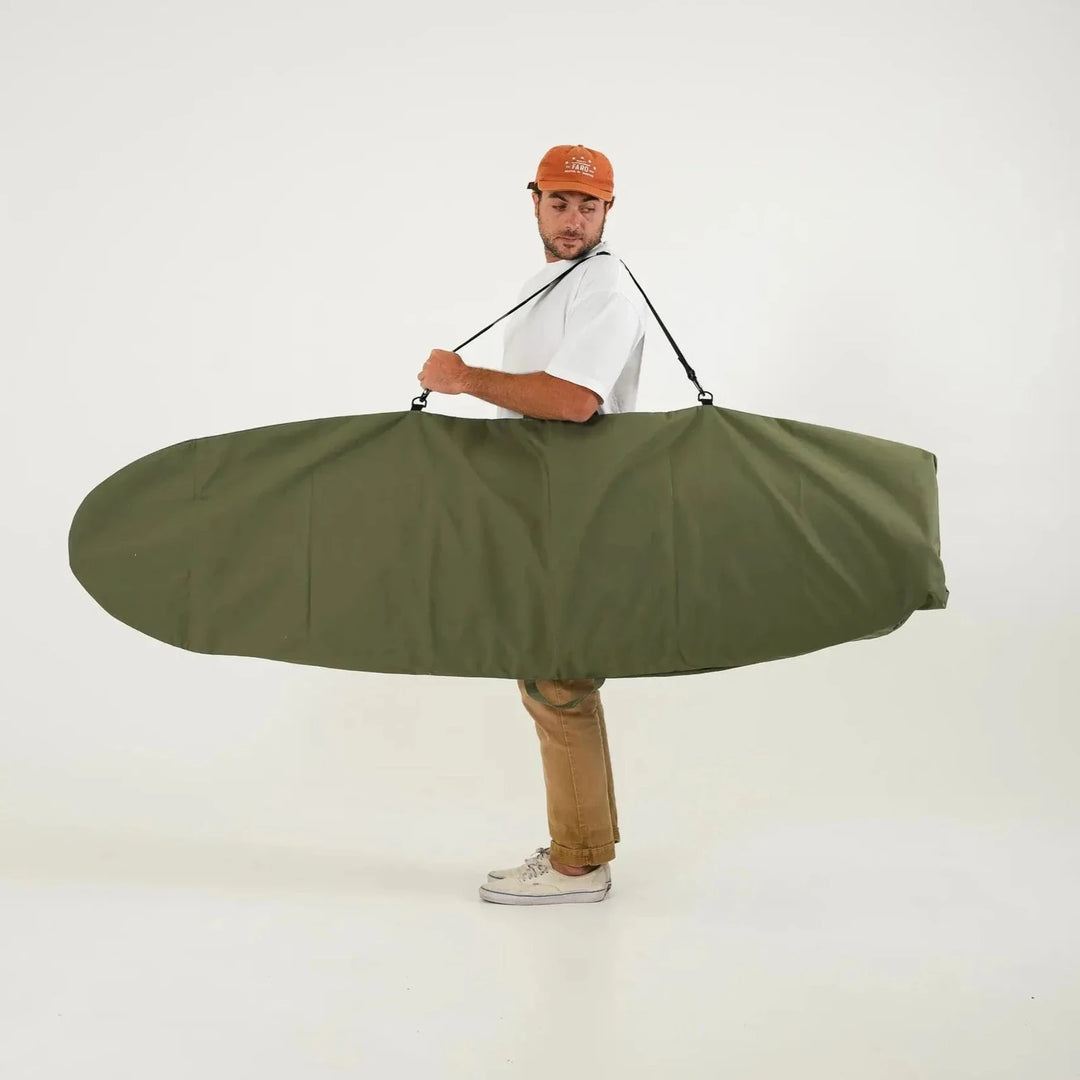 Olive Drab Canvas Surfboard Bag