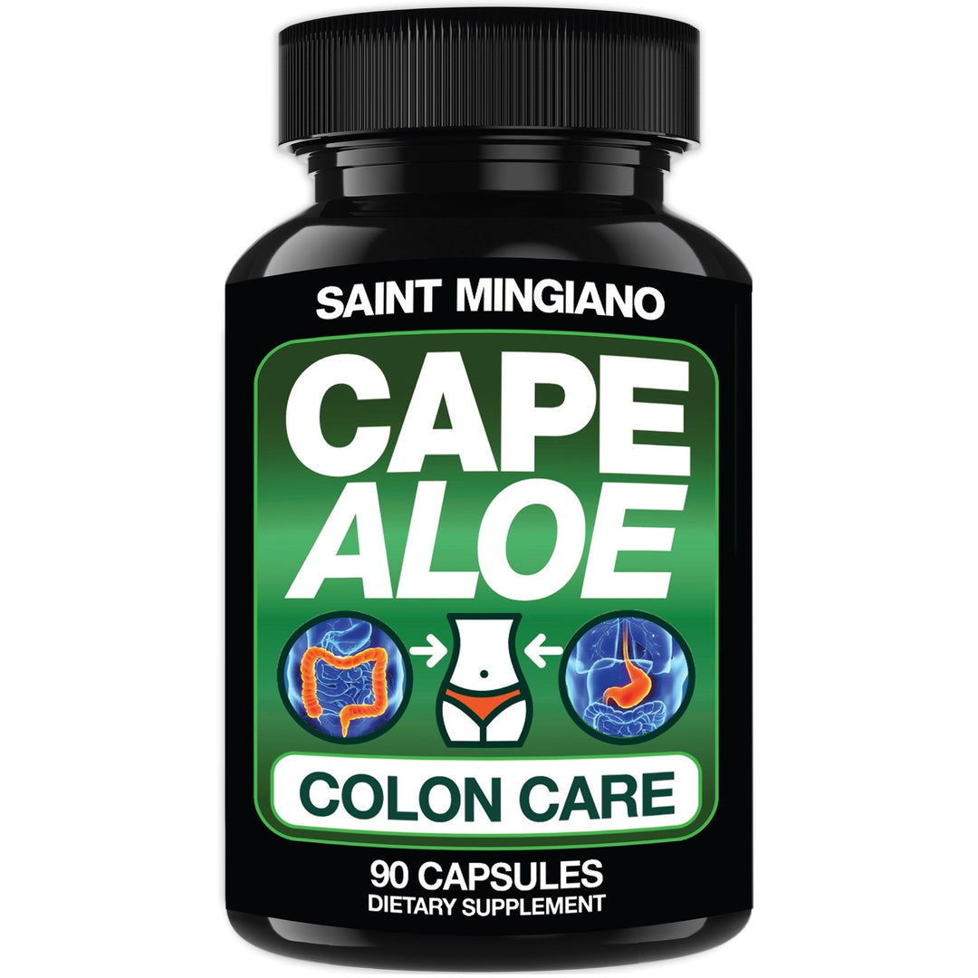 Cape Aloe Colon Cleanse, Detox & Flush - 90 Capsules. Gentle Constipation Relief