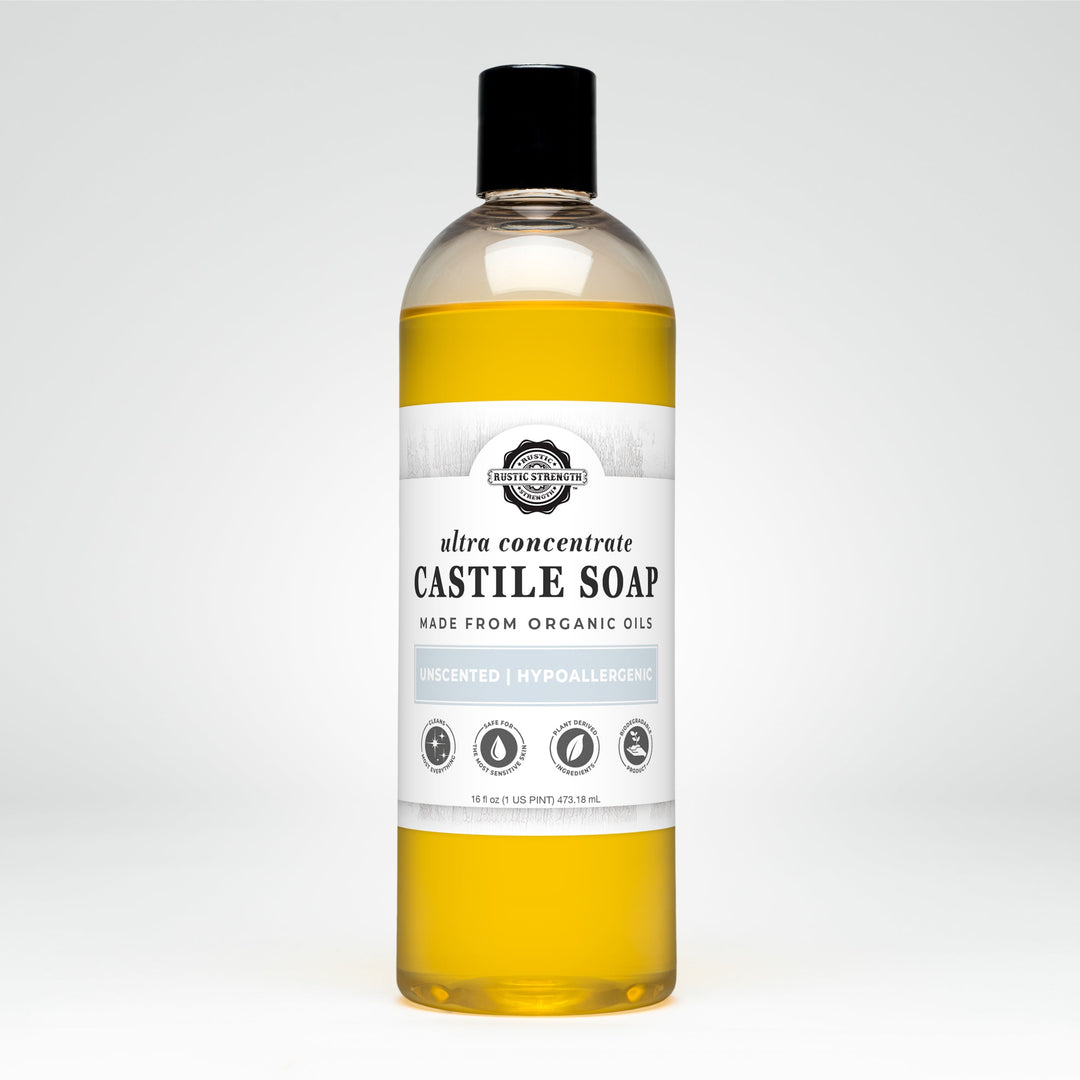 Rustic Strength Castile Soap - Ultra Concentrate | Unscented