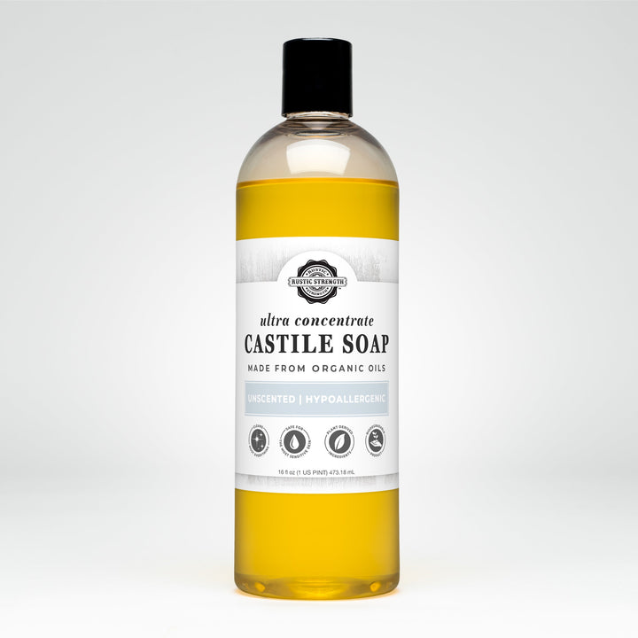 Rustic Strength Castile Soap - Ultra Concentrate | Unscented