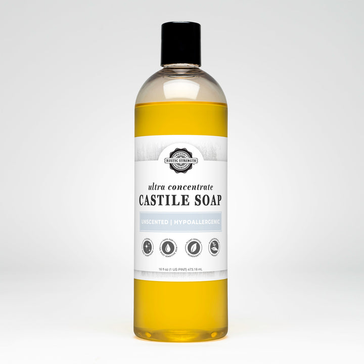 Rustic Strength Castile Soap - Ultra Concentrate | Unscented
