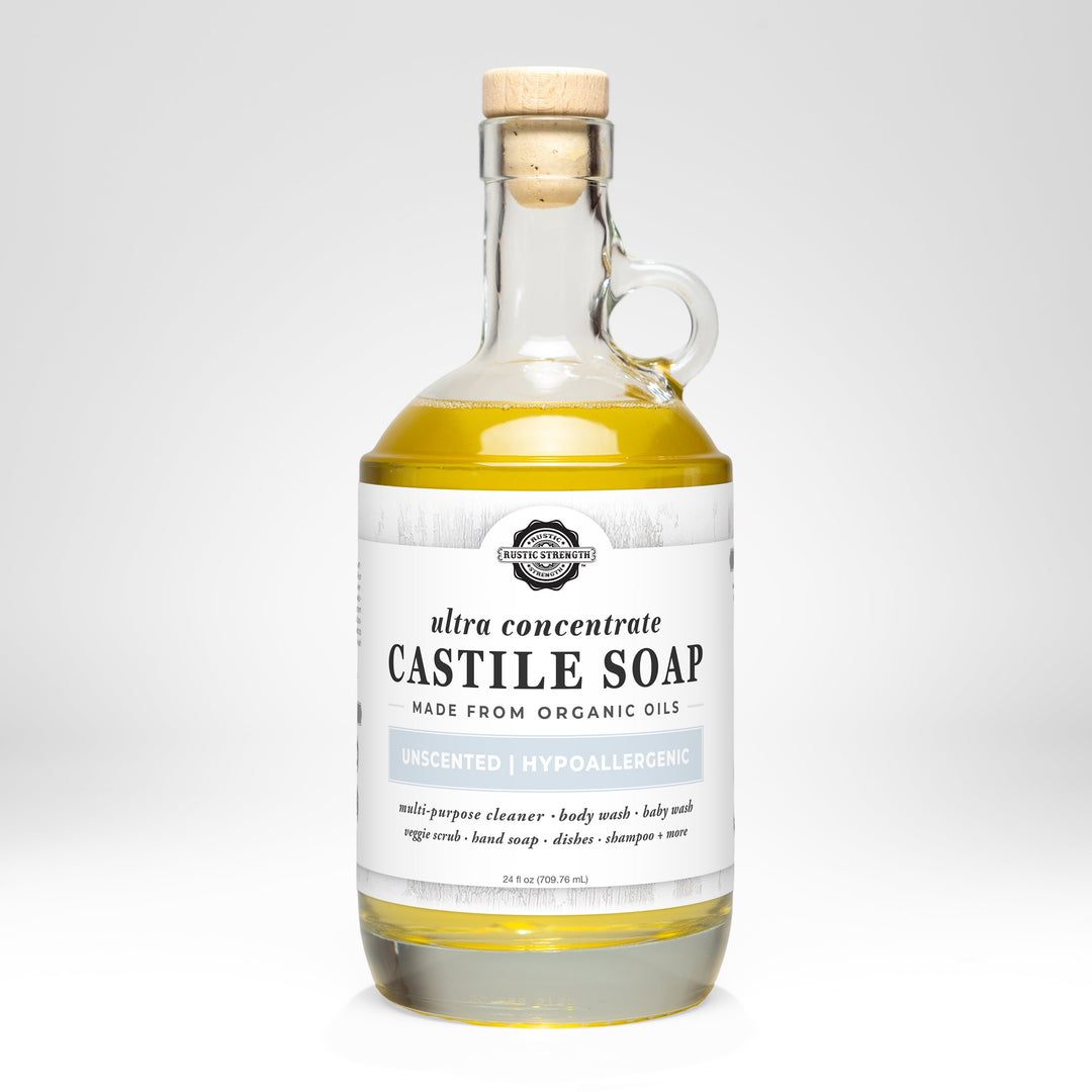 Rustic Strength Castile Soap - Ultra Concentrate | Unscented