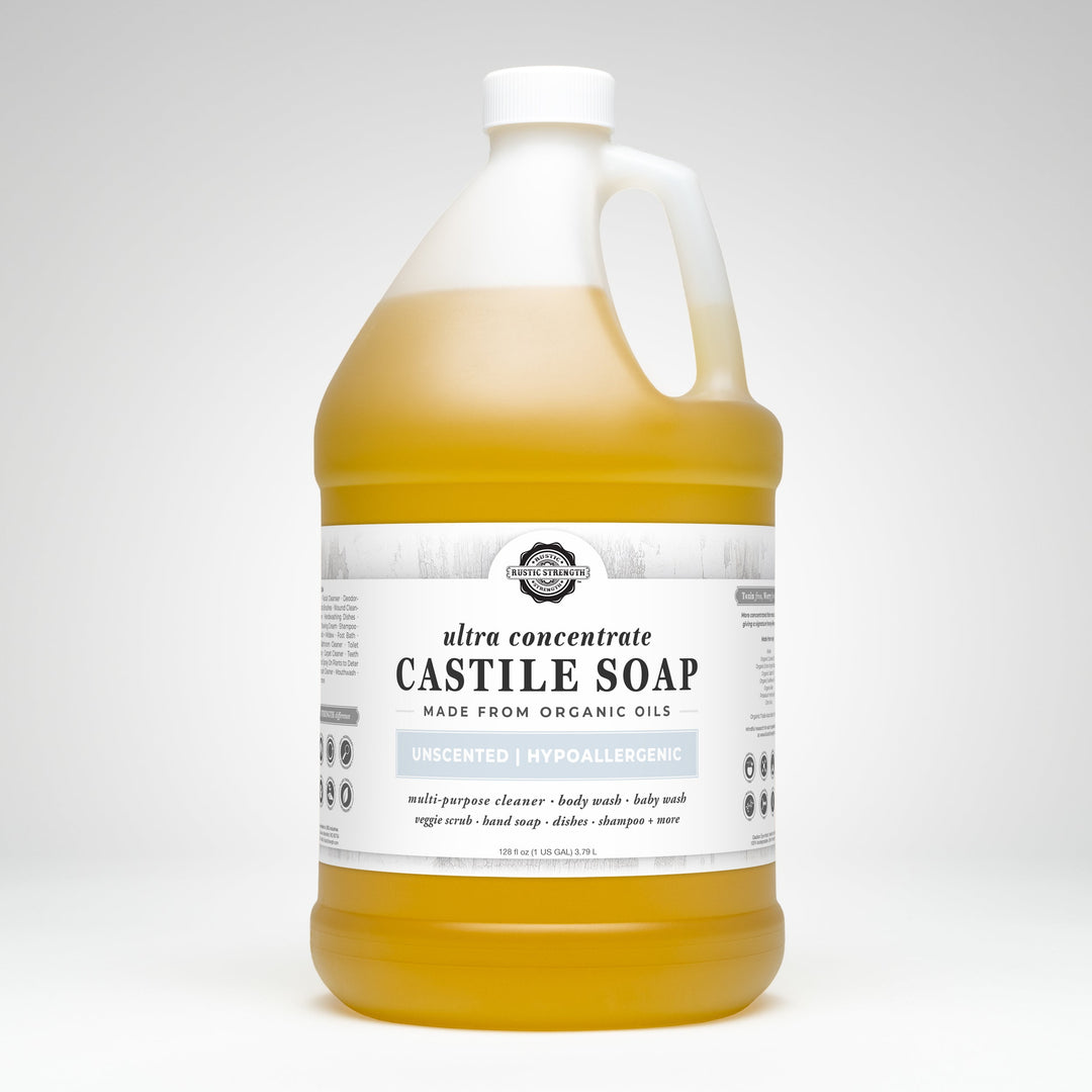 Rustic Strength Castile Soap - Ultra Concentrate | Unscented