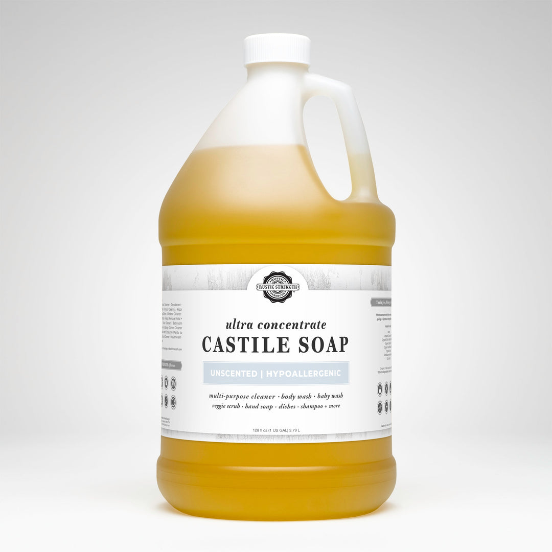 Rustic Strength Castile Soap - Ultra Concentrate | Unscented