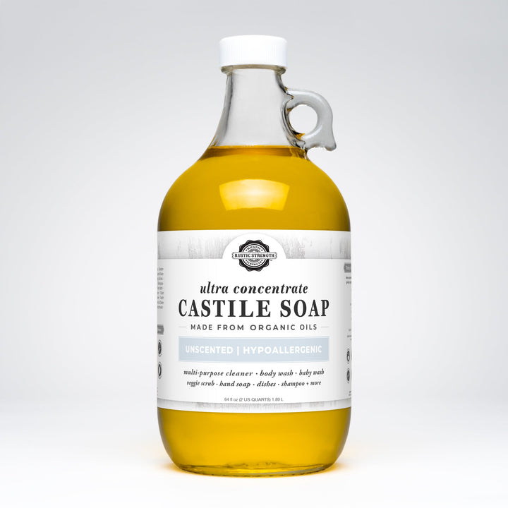 Rustic Strength Castile Soap - Ultra Concentrate | Unscented